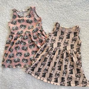 2 H&M Toddler Dresses — Bundle of 2 Kitty and Bunny Dresses